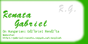 renata gabriel business card